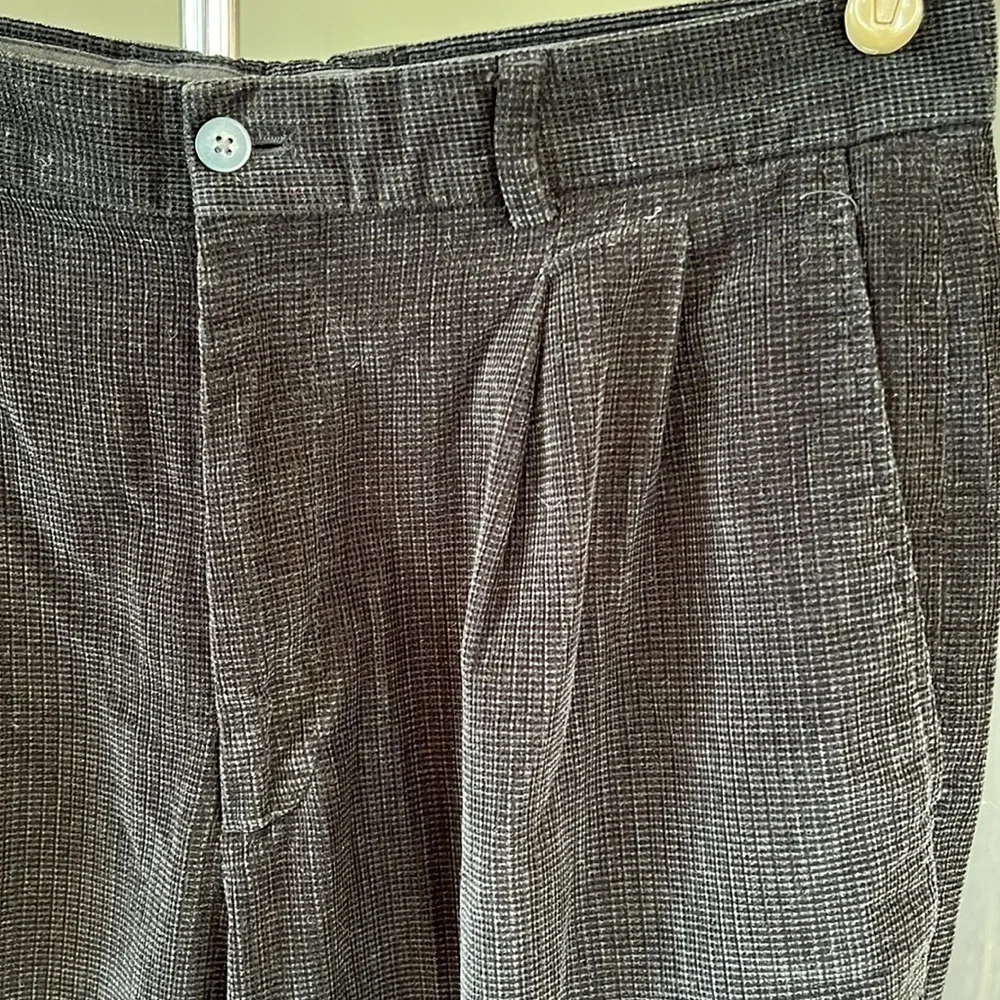 🚣‍♀️🐠Claiborne corduroy pants black cuffed 100% cotton 34 x 32